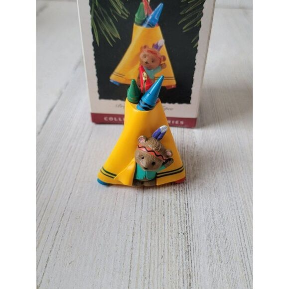 Hallmark bright 'n' sunny tepee crayola 1995 ornament Xmas decor - Picture 2 of 6